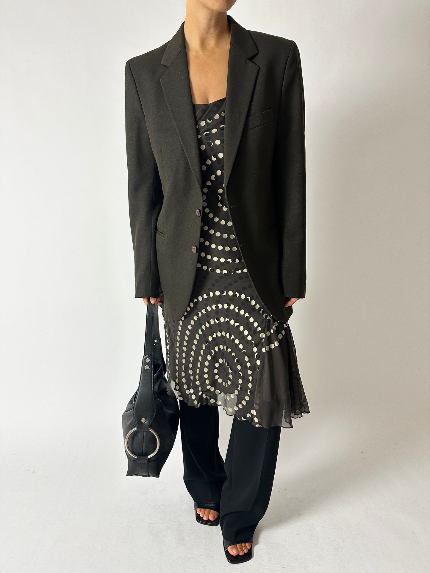 Wool blazer | Coffee brown