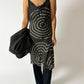 Sheer dot dress | Brown