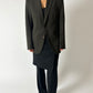 Wool blazer | Coffee brown