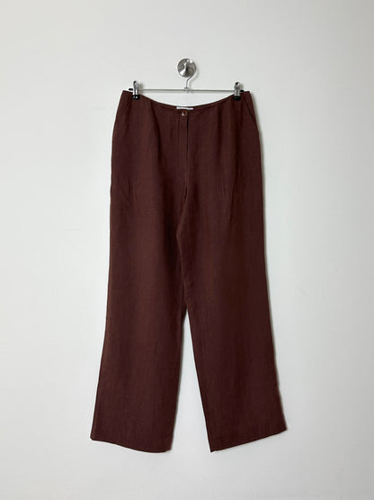 Linen trousers | Soft brown