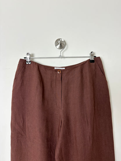 Linen trousers | Soft brown