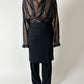 Wool pencil skirt | Black