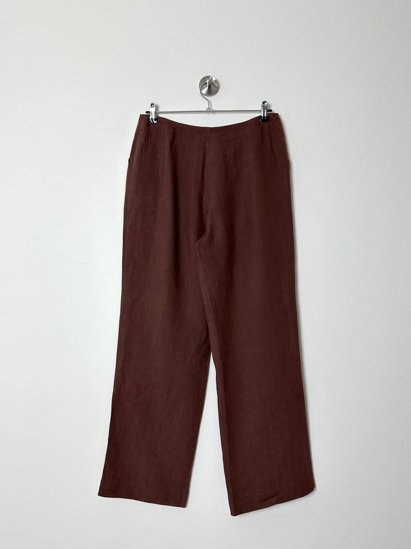 Linen trousers | Soft brown