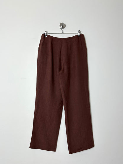 Linen trousers | Soft brown