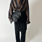 Leather shoulder bag | Black