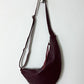 Leather crossbody bag | Bordeaux