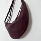 Leather crossbody bag | Bordeaux