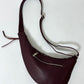 Leather crossbody bag | Bordeaux