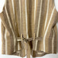 Linen striped vest | Sand