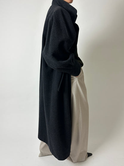 Oversized wool coat | Anthracite