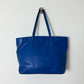 Leather shoulder bag | Cobalt blue