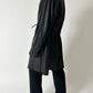 Long leather coat | Black