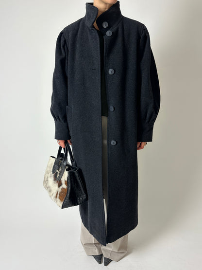 Oversized wool coat | Anthracite