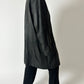 Long leather coat | Black