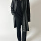 Long leather coat | Black