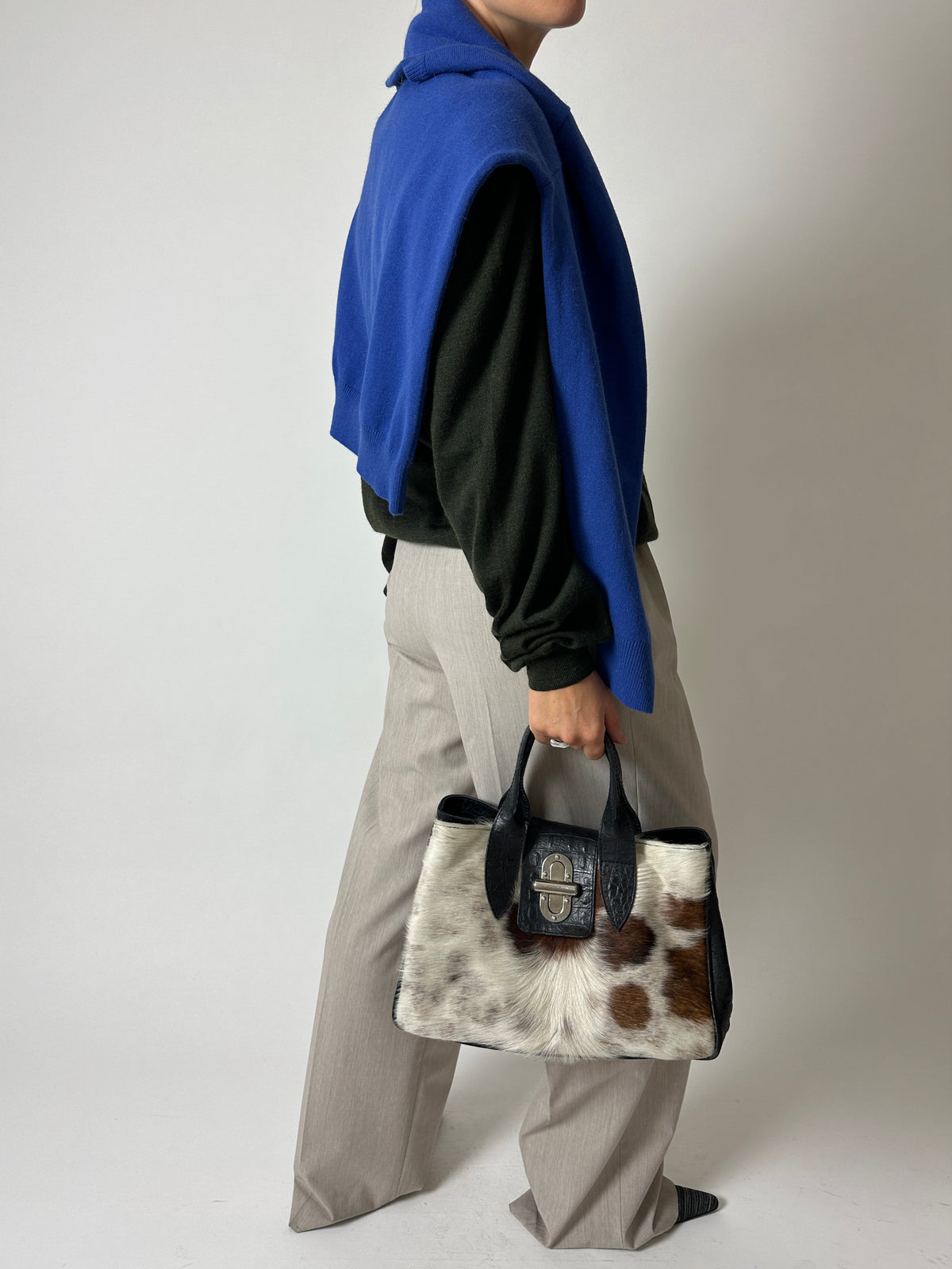 Crew neck sweater | Bright blue