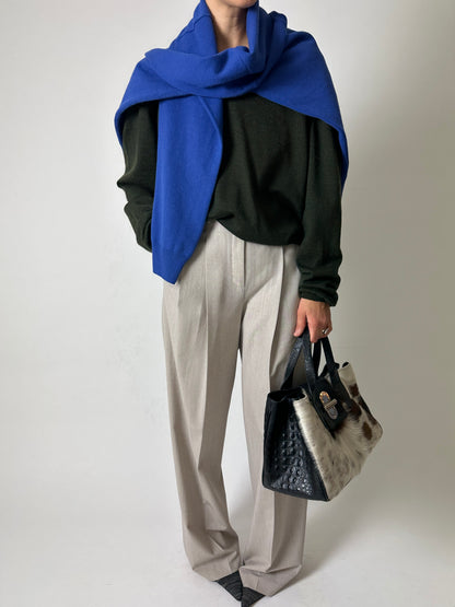 Crew neck sweater | Bright blue