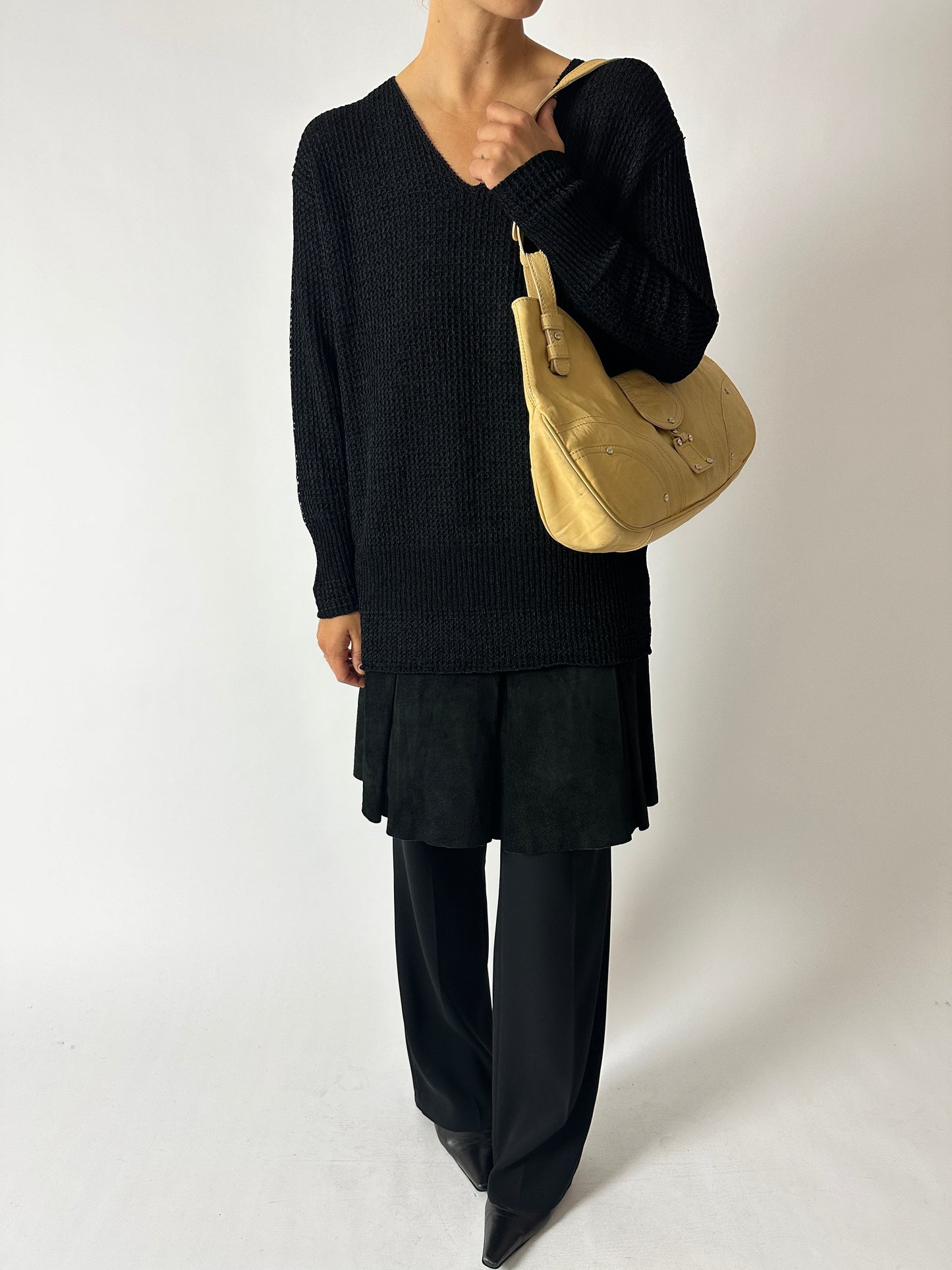 Knitted sweater | Black