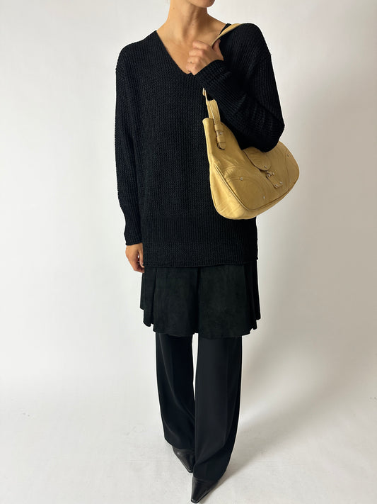 Knitted sweater | Black