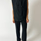 Hooded zip vest | Black