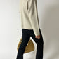 Flared striped trousers | Black / Off white