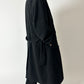 Belted wool coat | Anthracite