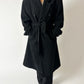 Belted wool coat | Anthracite