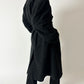 Belted wool coat | Anthracite