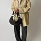 Leather shoulder bag | Dark brown