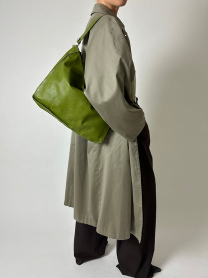 Leather shoulder bag | Green