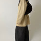 Leather shoulder bag | Dark brown