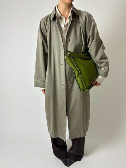 Long Mac coat | Sage green