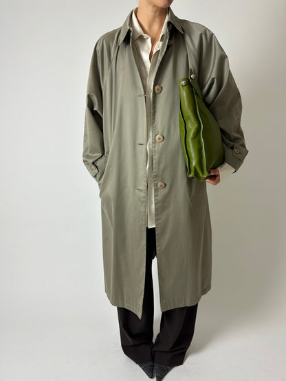 Long Mac coat | Sage green