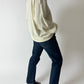 Wool knitted sweater | Off white