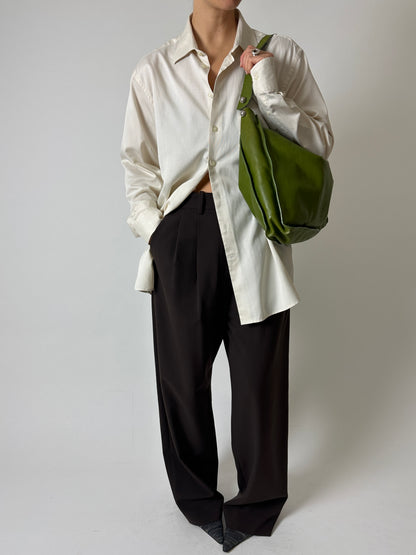 Leather shoulder bag | Green