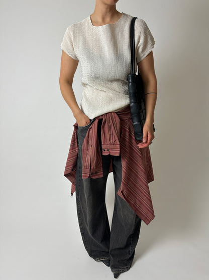 Pleated top | Off white