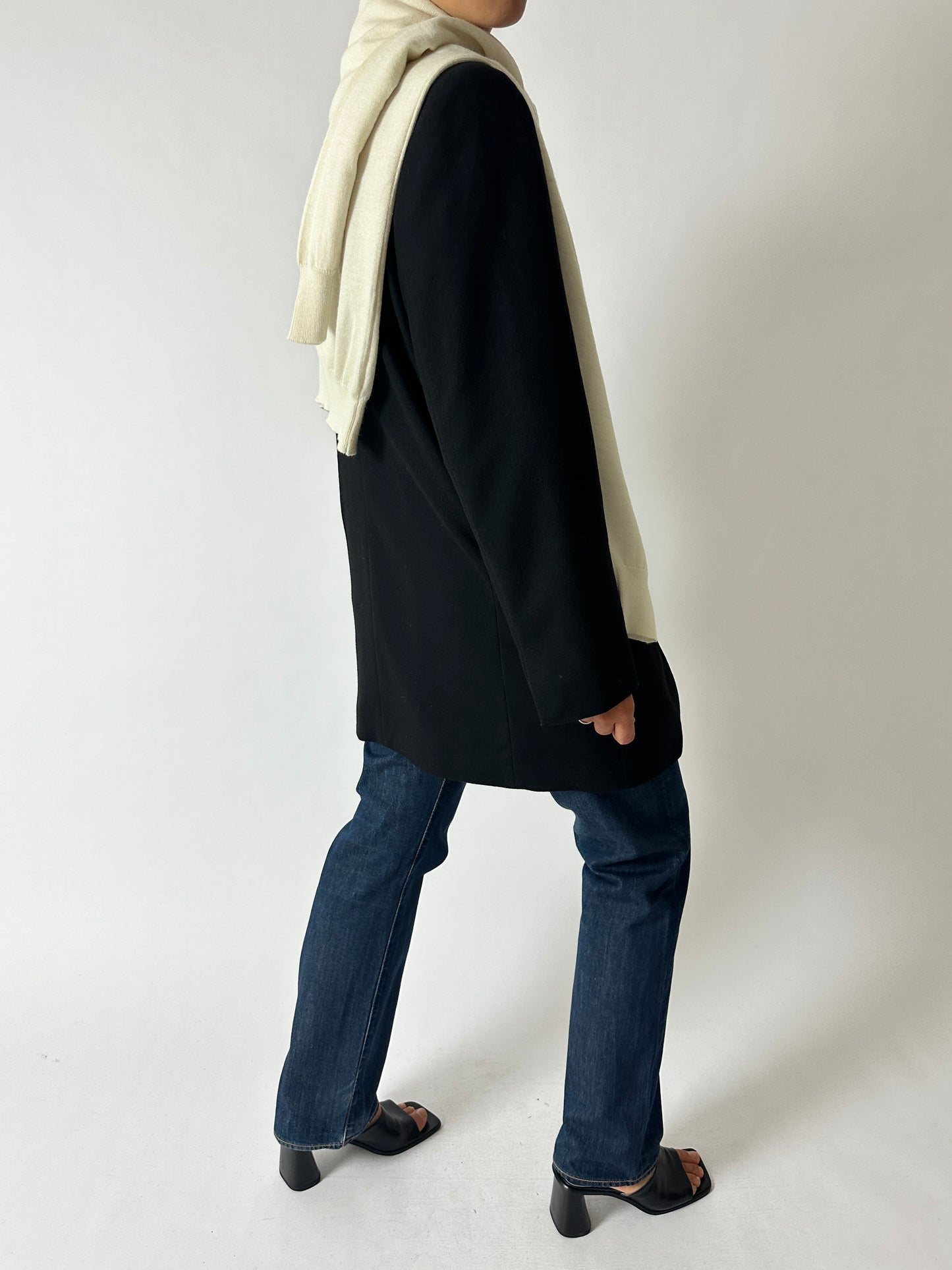 Wool knitted sweater | Off white