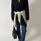 Wool knitted sweater | Off white
