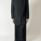 Collarless blazer | Off-Black