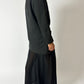 Collarless blazer | Off-Black
