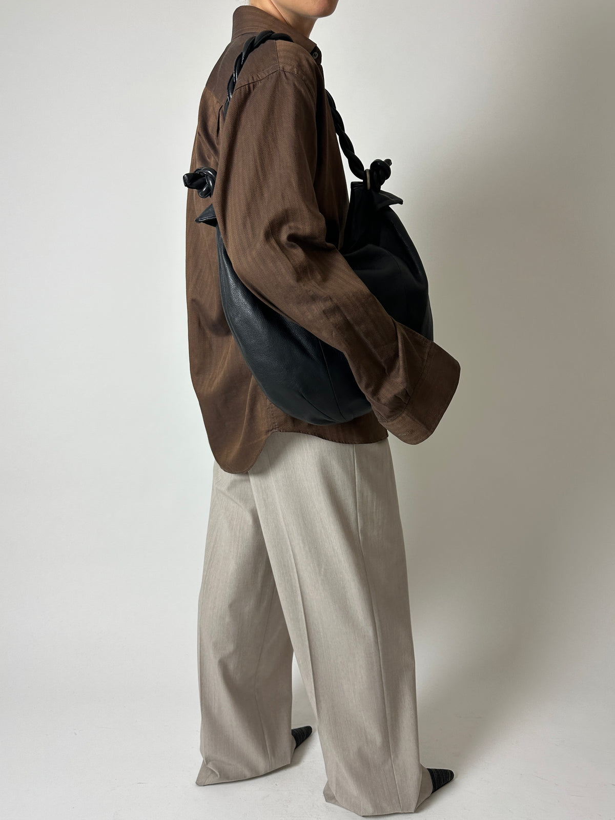 Classic cotton shirt | Chocolate brown