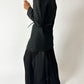 Collarless blazer | Off-Black