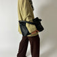 Leather shoulder bag | Black