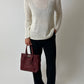 Silk cotton knitted top |Off white