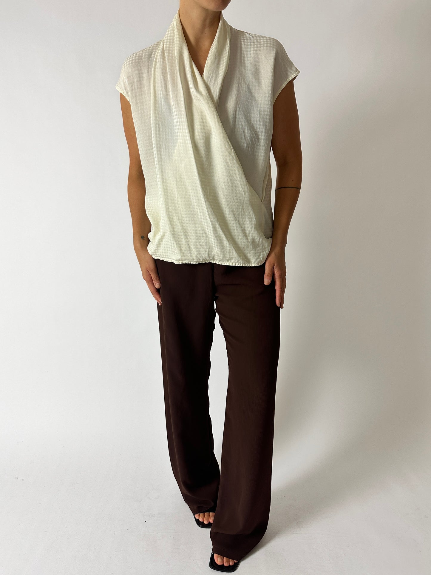 Draped top | Off white