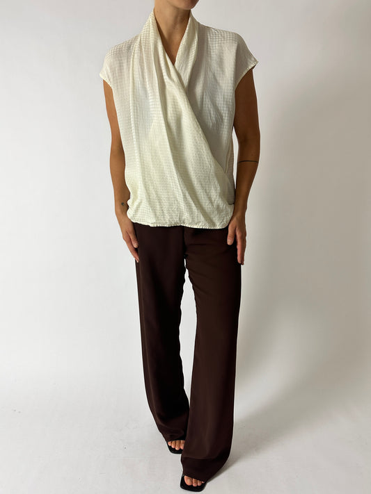 Draped top | Off white