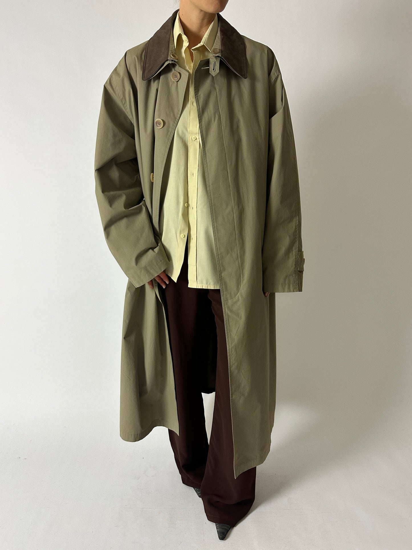Long Mac coat | Green
