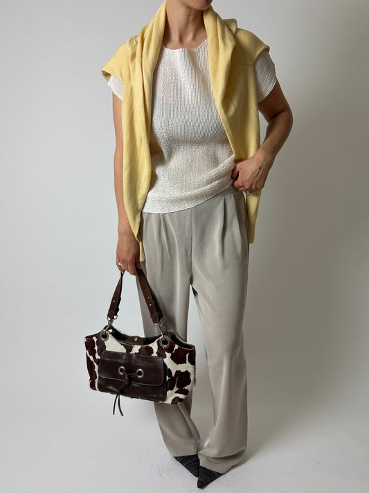 Wide leg pants | Soft Ecru