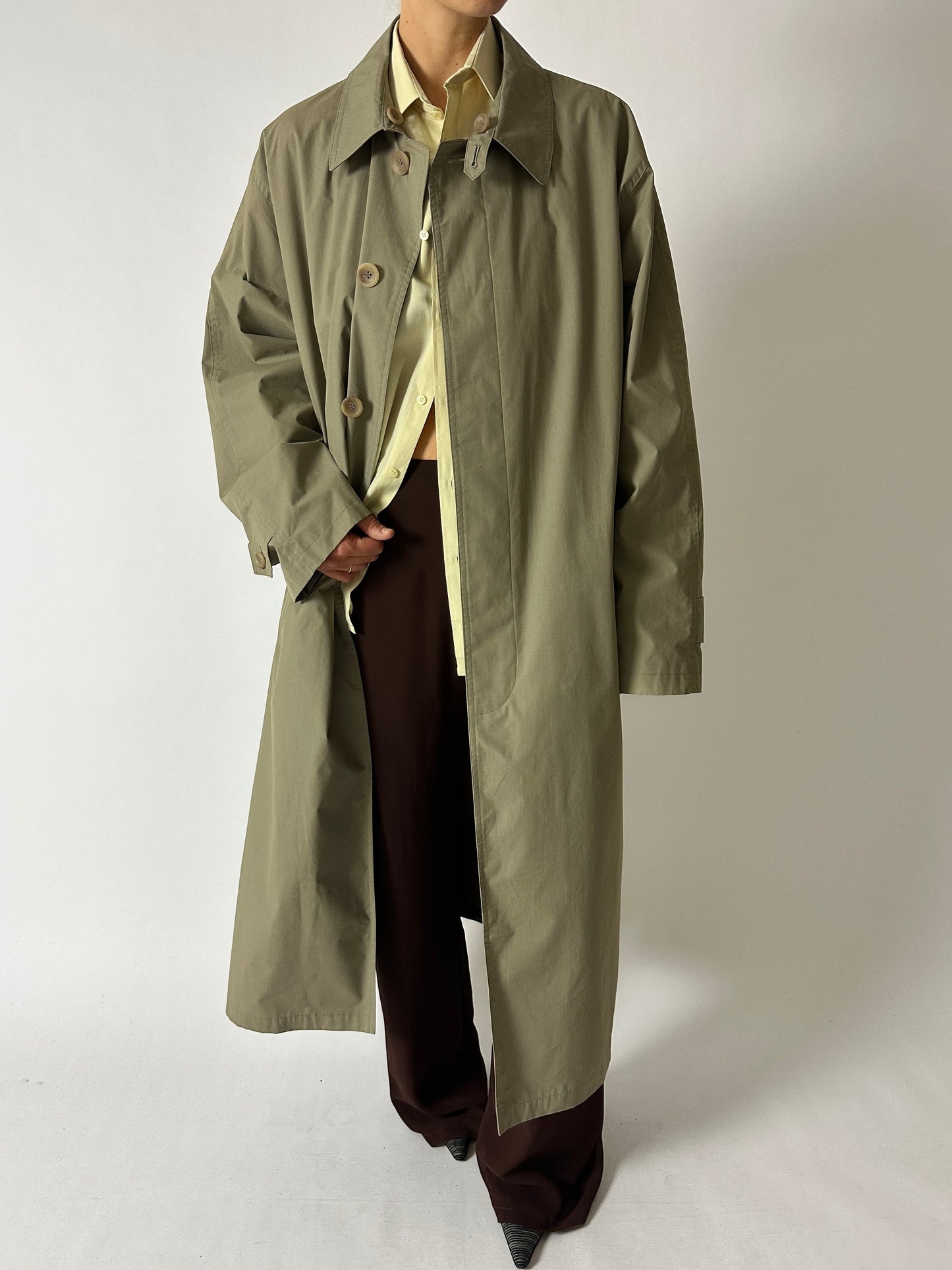 Long Mac coat | Green