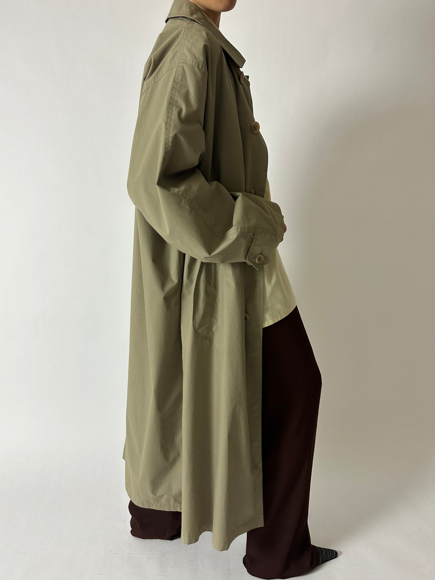 Long Mac coat | Green